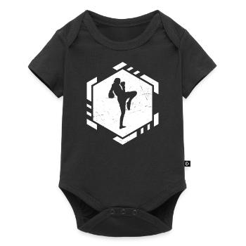 Muay Thai Thai Boxing Thai Boxer Men Thai Boxing - Baby Premium short-sleeve bodysuit - black - Front