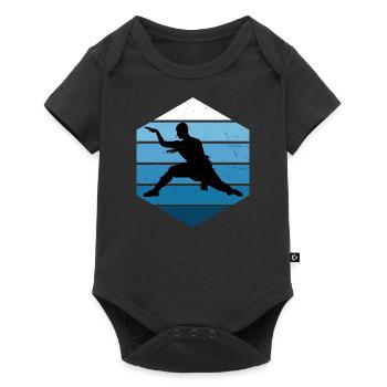 Kungfu Men Kung Fu Martial Arts Wushu Women - Baby Premium short-sleeve bodysuit - black - Front