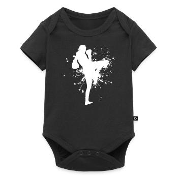 Thai Boxer Muay Thai Thai Boxing Men Thai Boxing - Baby Premium short-sleeve bodysuit - black - Front