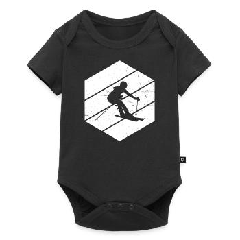 Skiers Skiing Men's Ski Women Skiing - Baby Premium short-sleeve bodysuit - black - Front