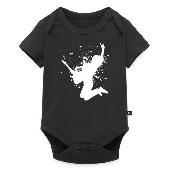 Gitarrenspieler electronic guitar Guitar - Baby Premium Kurzarmbody - Schwarz - Vorne