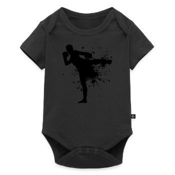 Boxe Thaï Hommes Muay Thaï Boxeur Thaï Boxe Thaï - Body à manches courtes Premium Bébé - noir - Devant