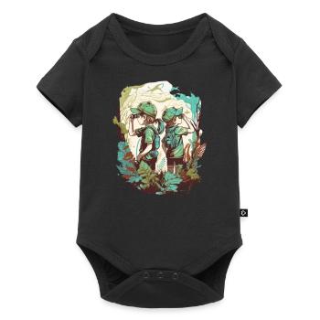The little explorers - Baby Premium short-sleeve bodysuit - black - Front
