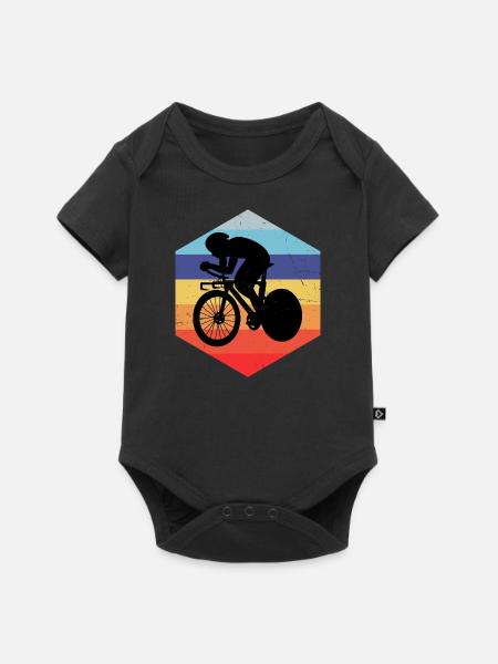 Roadbike Rennradfahrer Rennrad Herren Damen - Baby Premium Kurzarmbody - Schwarz