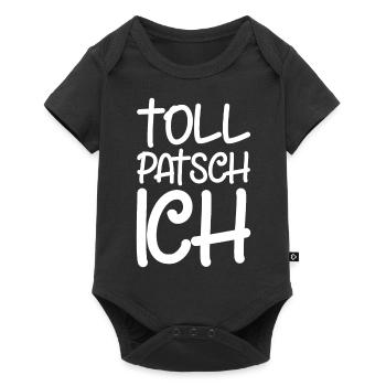 Tollpatsch Ich tollpatschig lustig tollpatschich - Baby Premium Kurzarmbody - Schwarz - Vorne