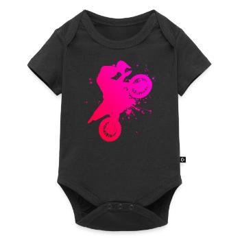 Dirt Biker Dirtbike Freestyle Motocross Dirt Bike - Body à manches courtes Premium Bébé - noir - Devant
