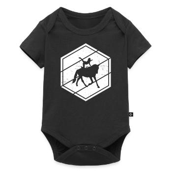 Equestrian Gymnastics Women's Body Control - Baby Premium short-sleeve bodysuit - black - Front