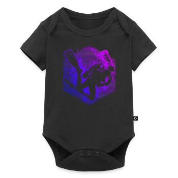 Diving Men's Women's Scuba Diving Free Dive - Baby Premium short-sleeve bodysuit - black - Front