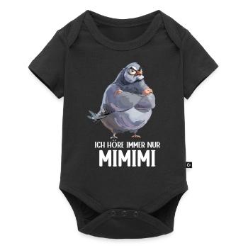 Pigeon Dove Bird Pigeon Fancier Mimimi - Baby Premium short-sleeve bodysuit - black - Front
