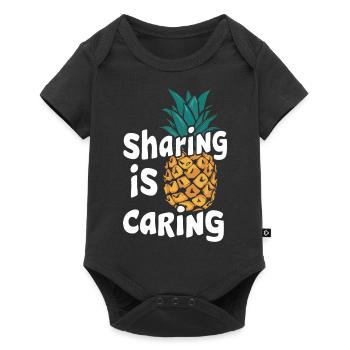 Ananas Fruit tropical hawaïen - Body à manches courtes Premium Bébé - noir - Devant
