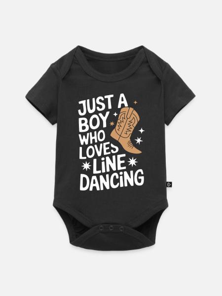 Line Dancing Tanzen Tänzer - Baby Premium Kurzarmbody - Schwarz