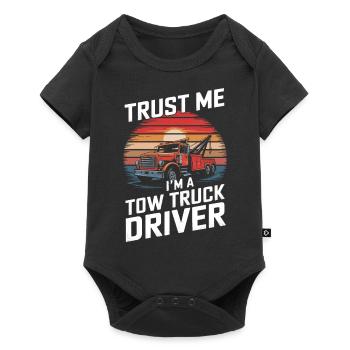 Tow Truck Truck Tow Truck - Baby Premium short-sleeve bodysuit - black - Front