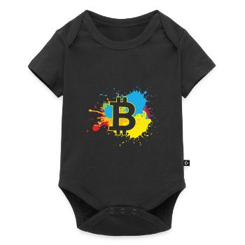 Bitcoin EauBTC Crypto Moon - Body à manches courtes Premium Bébé - noir - Devant
