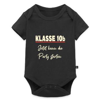 Klasse 10b Klassenfahrt - Baby Premium Kurzarmbody - Schwarz - Vorne