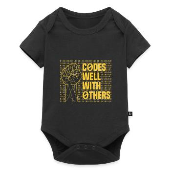 Programmierer Coder Software Entwickler - Baby Premium Kurzarmbody - Schwarz - Vorne