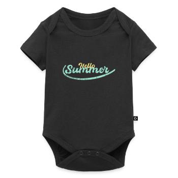 Hello Summer summer beach holiday gift - Baby Premium short-sleeve bodysuit - black - Front