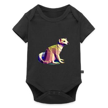Polygon ferrets - Baby Premium short-sleeve bodysuit - black - Front