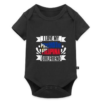 J’aime ma petite amie philippine psychotique Pinay - Body à manches courtes Premium Bébé - noir - Devant