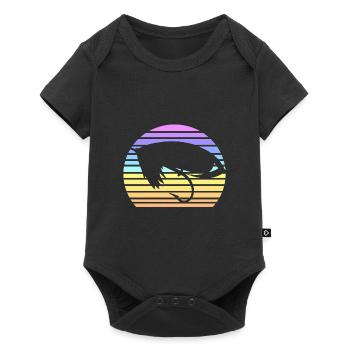Vintage Fly Fishing Sunset - Baby Premium short-sleeve bodysuit - black - Front