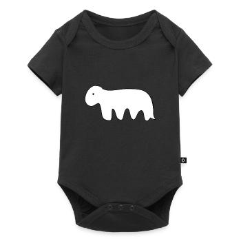 Animal symbol dinosaur - Baby Premium short-sleeve bodysuit - black - Front