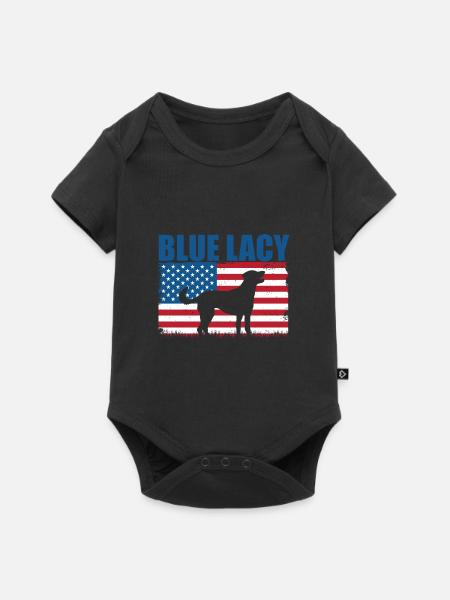 Blue Lacy - Baby Premium Kurzarmbody - Schwarz