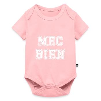 mec bien - Body à manches courtes Premium Bébé - rose - Devant