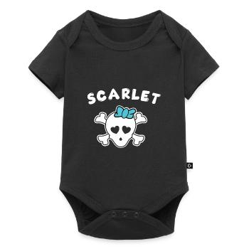 Pirate Scarlet Design pour les filles et les femmes - Body à manches courtes Premium Bébé - noir - Devant