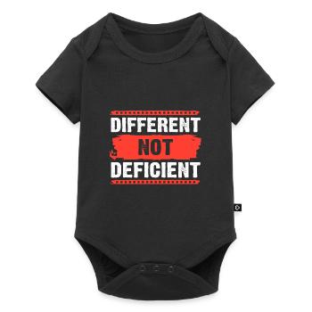 Autisme, Autiste, TDAH, Asperger, Neurodiversité - Body à manches courtes Premium Bébé - noir - Devant