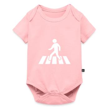 Le trafic passage pour piétons Blanc - Body à manches courtes Premium Bébé - rose - Devant