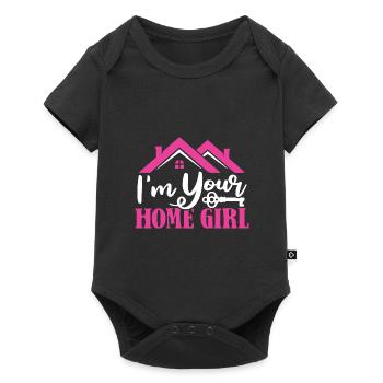 Real Estate Agent House Sale Real Estate Broker - Baby Premium short-sleeve bodysuit - black - Front