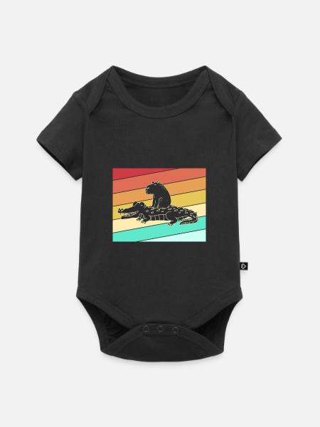 Capybara Capibara - Premium kortærmet baby-body  - sort