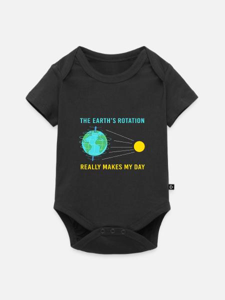Earth Day - Baby Premium Kurzarmbody - Schwarz