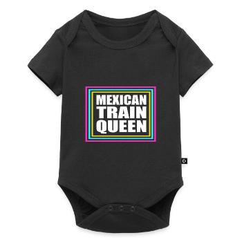 Domino Mexican Train - Baby Premium Kurzarmbody - Schwarz - Vorne