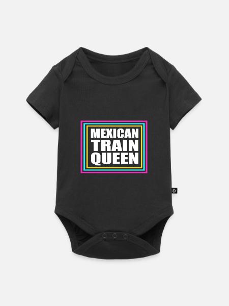 Domino Mexican Train - Baby Premium Kurzarmbody - Schwarz