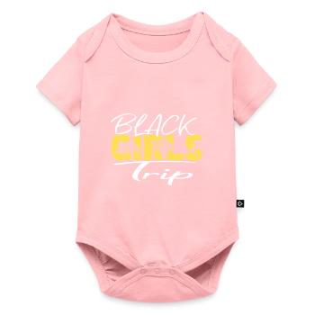 Voyage des filles noires - Body à manches courtes Premium Bébé - rose - Devant