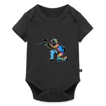 Paintball - Baby Premium short-sleeve bodysuit - black - Front
