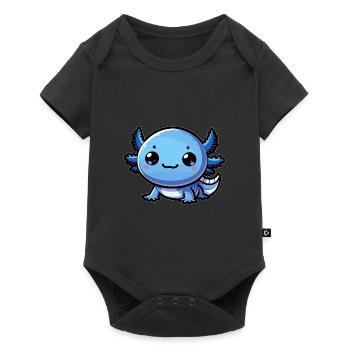 Cadeau mignon bleu Axolotl Axolotl - Body à manches courtes Premium Bébé - noir - Devant
