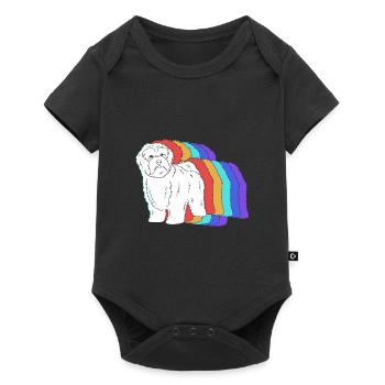 Havaneser - Baby Premium Kurzarmbody - Schwarz - Vorne