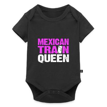 Domino Mexican Train - Baby Premium Kurzarmbody - Schwarz - Vorne