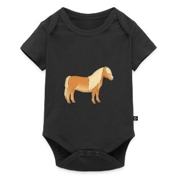 Poney shetland 1 - Body à manches courtes Premium Bébé - noir - Devant