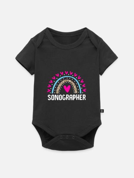 Kardiogramm Kardiographie - Baby Premium Kurzarmbody - Schwarz