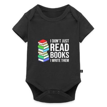 Poetry Poem Author - Baby Premium short-sleeve bodysuit - black - Front