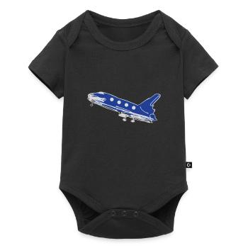 reise fliegen raketepinke rakete reisen reise flie - Baby Premium Kurzarmbody - Schwarz - Vorne