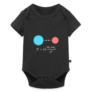 Physique Design - Loi de la gravitation newtonienne - Body à manches courtes Premium Bébé - noir - Devant