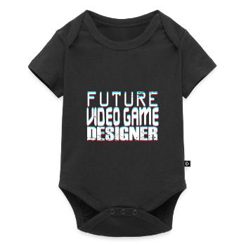 Futur concepteur de jeux vidéo - Body à manches courtes Premium Bébé - noir - Devant