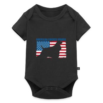 American Cocker Spaniel - Baby Premium short-sleeve bodysuit - black - Front