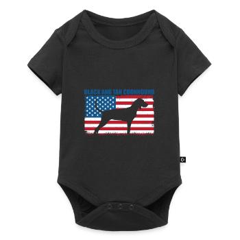 Black and Tan Coonhound - Baby Premium short-sleeve bodysuit - black - Front