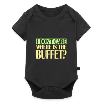 Je me fiche de savoir où est le buffet - Body à manches courtes Premium Bébé - noir - Devant