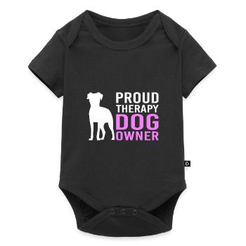 Therapy Therapist Dog Therapy Dog Dog Trainer - Baby Premium short-sleeve bodysuit - black - Front