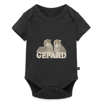 guépard - Body à manches courtes Premium Bébé - noir - Devant